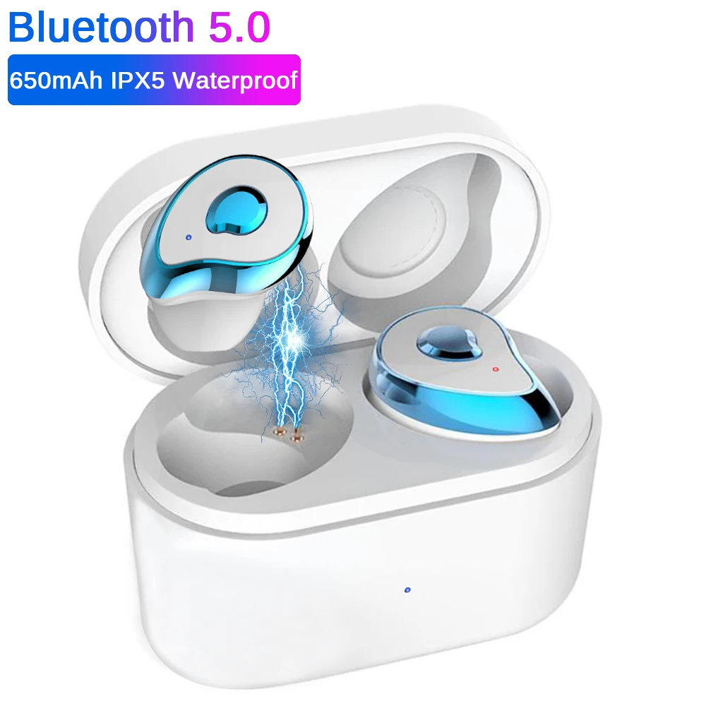 SE6 новейшие Bluetooth 5,0 TWS Bluetooth наушники 6D стерео беспроводные наушники IPX5 водонепроницаемые наушники 650 мАч наушники без головы