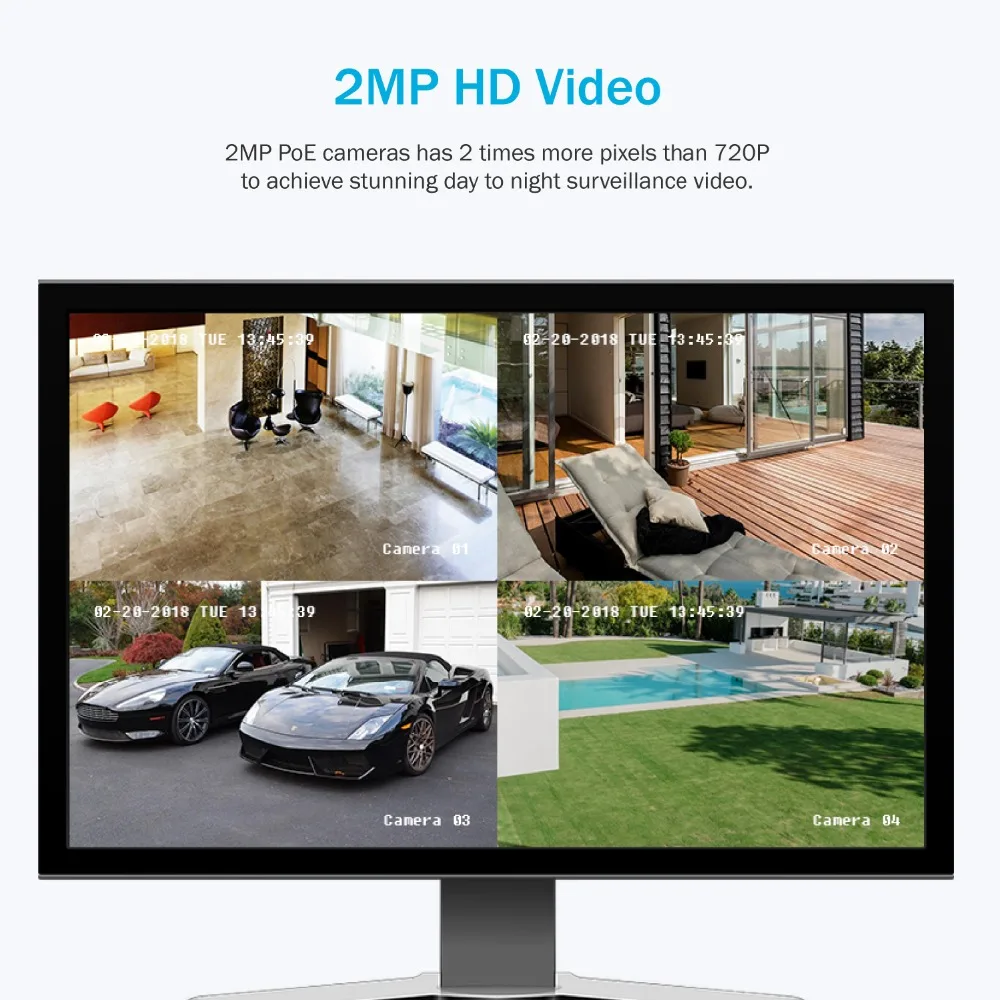 ANNKE HD 6MP 8CH POE NVR 8 шт. супер 2MP IP камера сеть наружного инфракрасного ночного видения