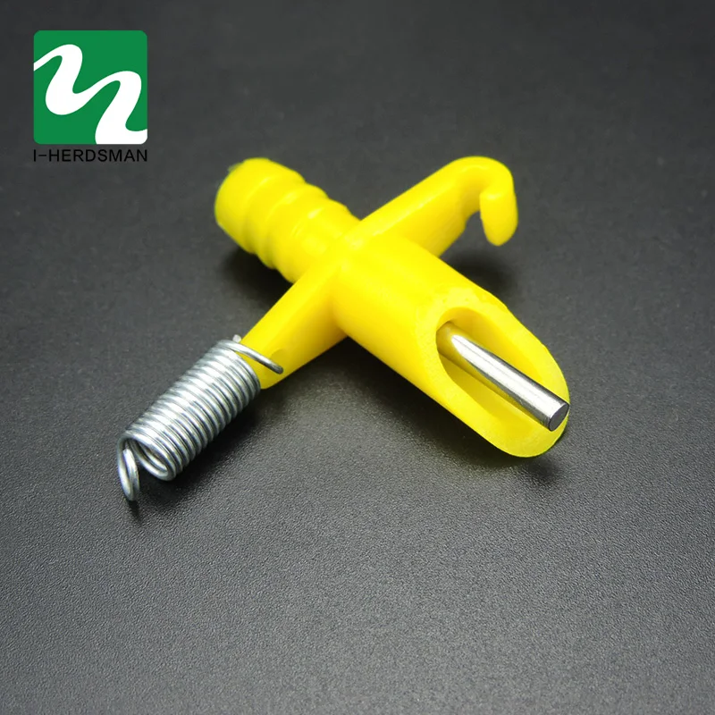 100 комплектов сосков для кроликов пружина из АБС материала трехходовая трубка