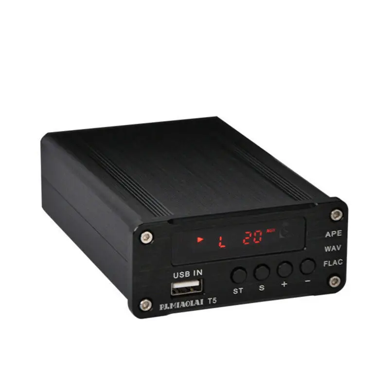 PJ.MIAOLAI T5 Lossless музыкальный плеер AUDIO DAC APE WAV FlAC USB декодер цифровой RCA оптический