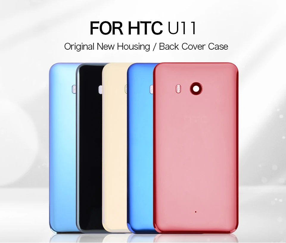 Задняя крышка для HTC U11 U-3w W-1w на батарею черный золотой