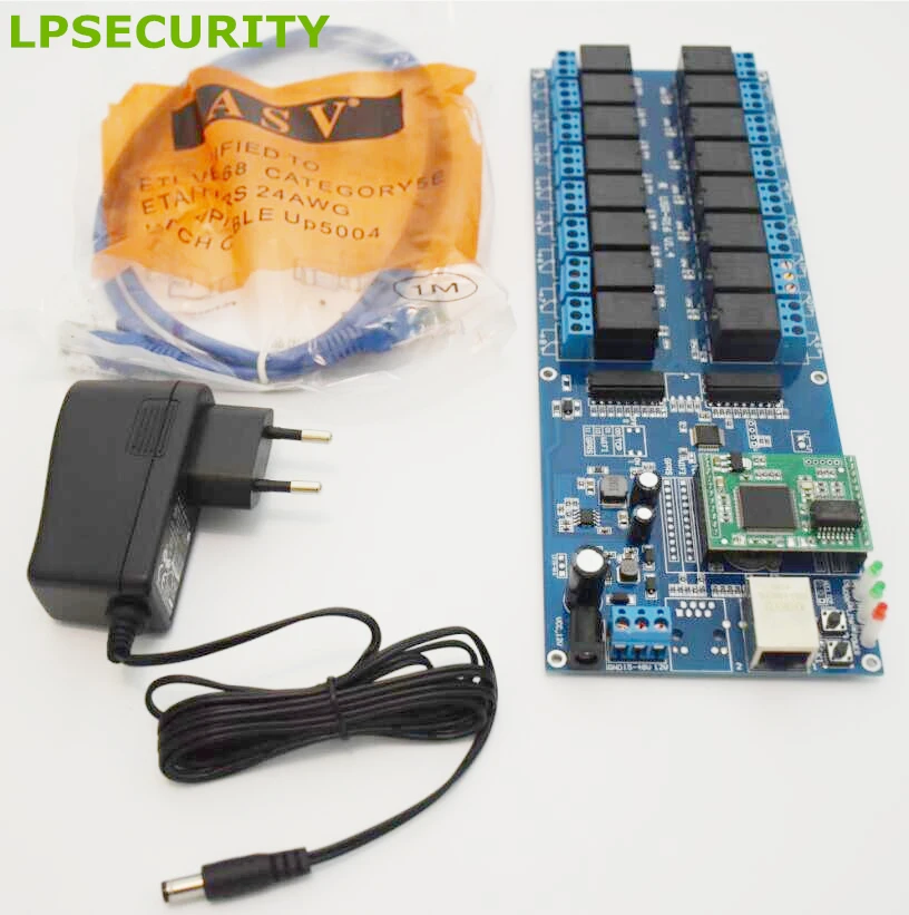 LPSECURITY USR R16 T промышленная сеть Ethernet реле 16 каналов выход дистанционное управление