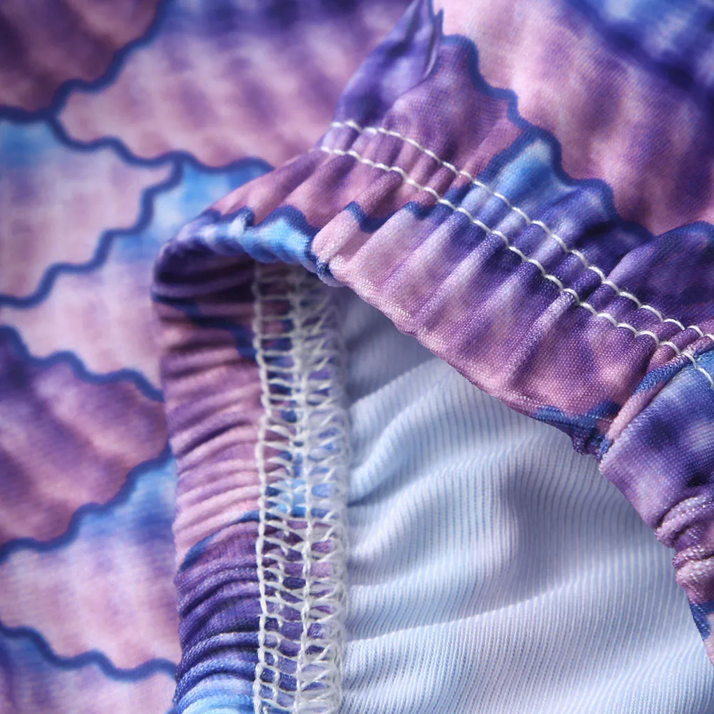 Детский летний купальный костюм для маленьких девочек русалки бикини из двух