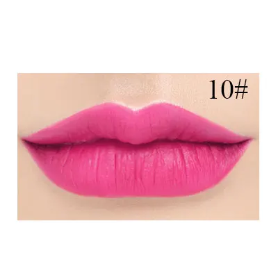 10 1 шт. Водонепроницаемая женская помада матовая Cosmetiquera 12 цветов Rouge A Levre матовая Longue Tenue стойкий блеск для губ Стик - Цвет: 10