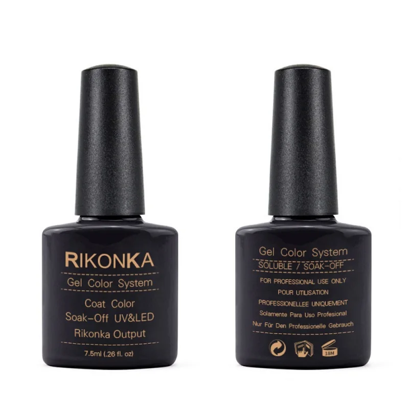 RIKONKA UV набор гель-лаков для ногтей замочить от Vernis полуперманентный УФ Гибридный лак для ногтей гель лак краска цвета система