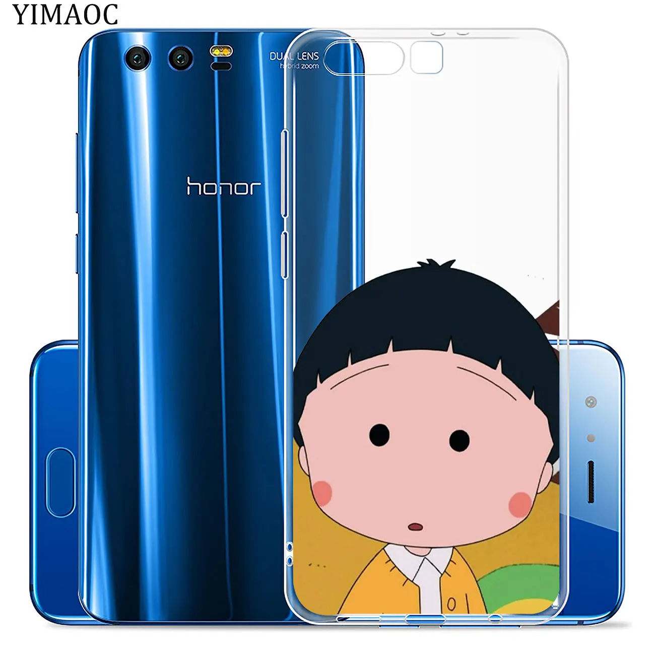 Мягкий чехол YIMAOC Lovely Cherry chibi maruko chan для Huawei Y9 Y7 Y6 Prime 2018 Honor 20 10 9 9X 8C 8X 8 Lite 7X 7C 7A