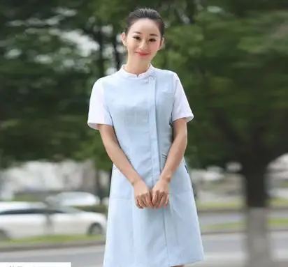 

Medical Uniforms New Trend Spring/Summer Short Sleeved Nurse Uniform Beauty Salon Uniform medical scrubs women lxx04
