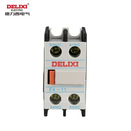 DELIXI вспомогательный Контактный блок F4-11 F4-20 для CJX2 CJX2S контактор переменного тока