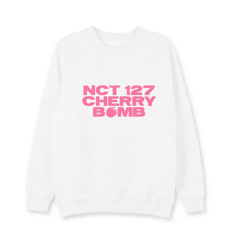 K-pop Nct 127 альбом вишня бомба тот же круглый воротник толстовки с тонким пальто |