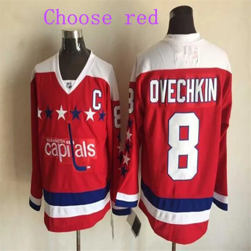 New Quick delivery! Men's #8 Alex Ovechkin Best High quality Hockey Jersey | Спорт и развлечения