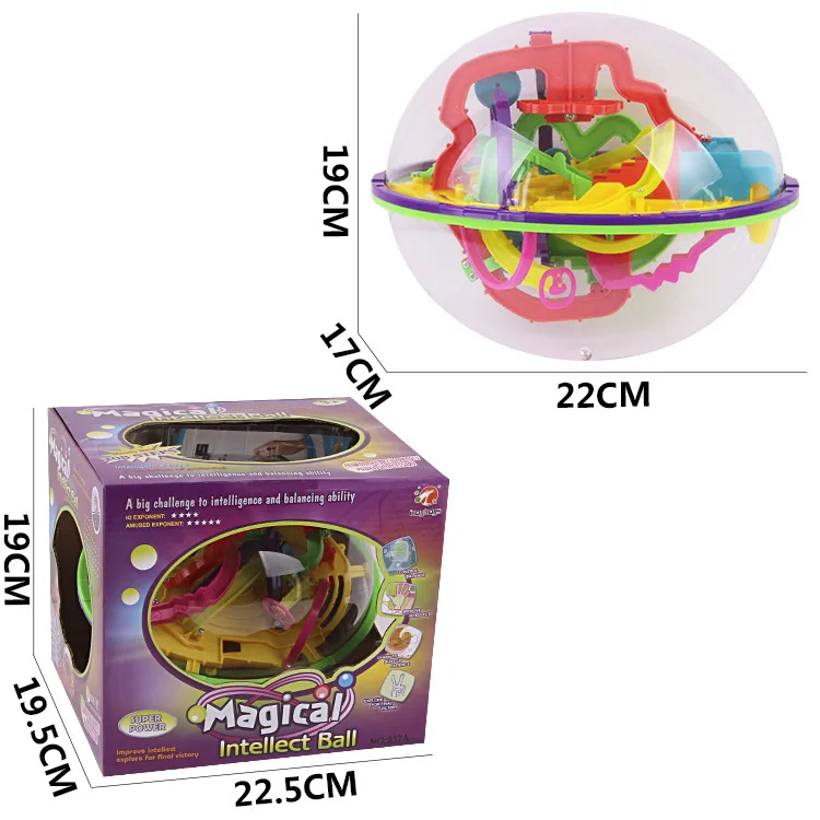 208 шагов 3D волшебный Интеллектуальный шар мраморная головоломка игра Perplexus