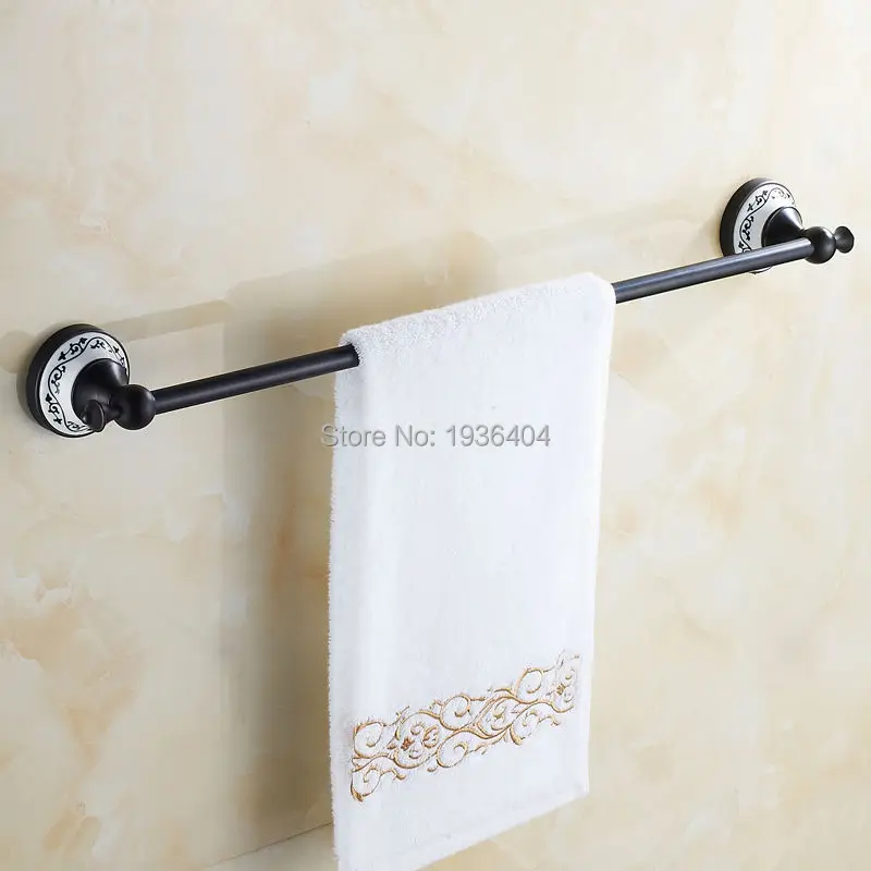 Bar Romantic Porcelain Bathroom Towel Rack Wall Mounted Towel Bar Tr1015