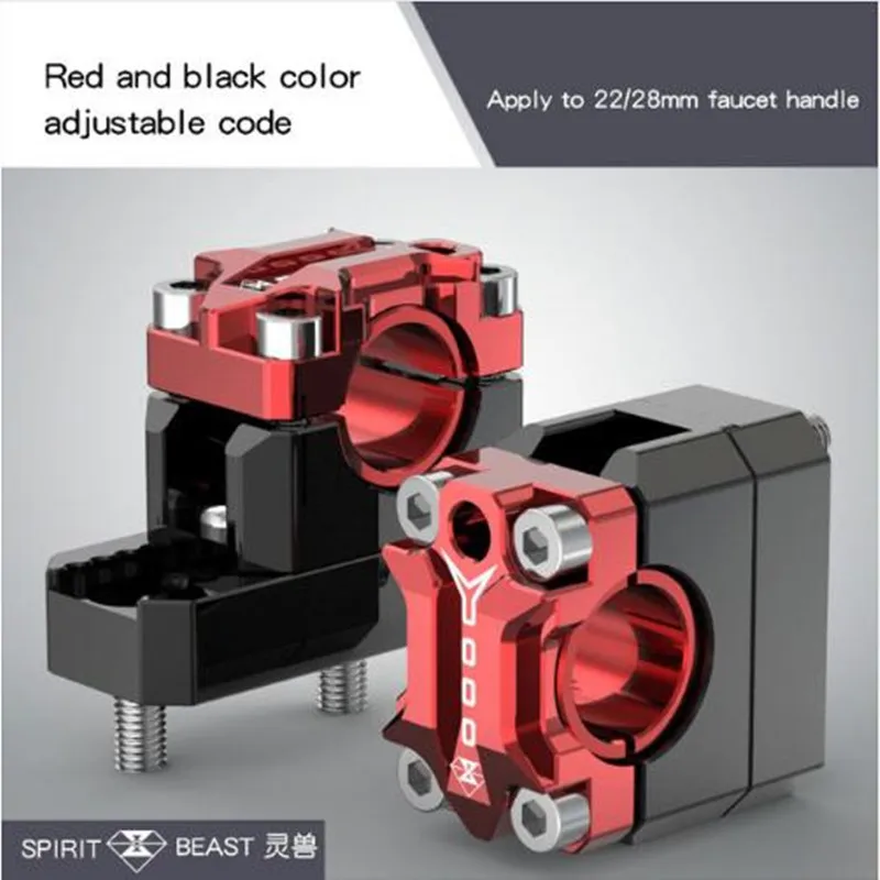 RED Spirit Beast руль мотоцикла регулируемый код давления мото Модификация аксессуары для 22 мм/28 мм руль - Цвет: RED