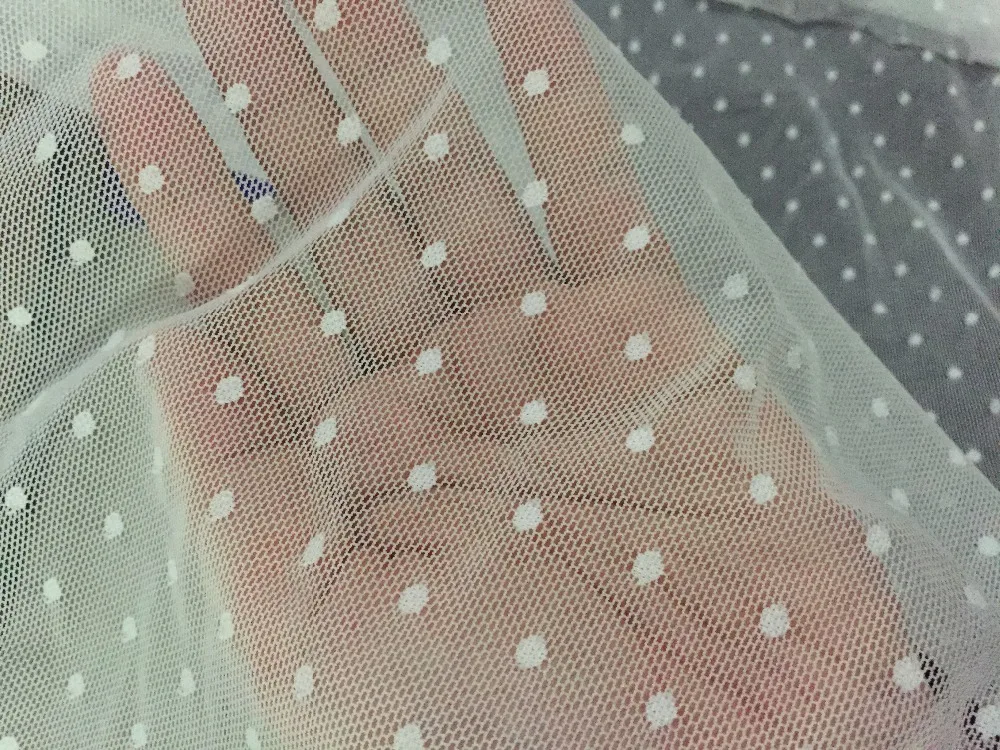 Слоновая кость 150 см ширина 2 ярдов/партия супер мягкий нейлон шикарный