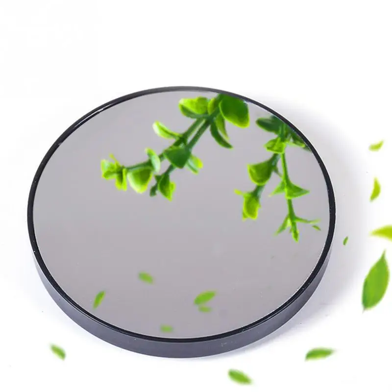 Домашнее портативное мини зеркало на присоске увеличительное круглое для