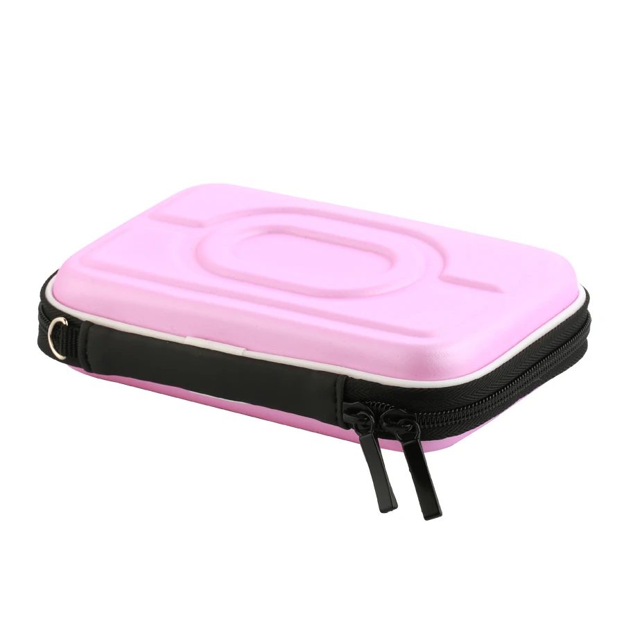 pink SUMPK 158x100x46 мм Чехлы для хранения Красочные Портативные цифровые аксессуары сумки для переноски мобильного телефона/банка питания/HDD/камер/MP3 - Цвет: pink