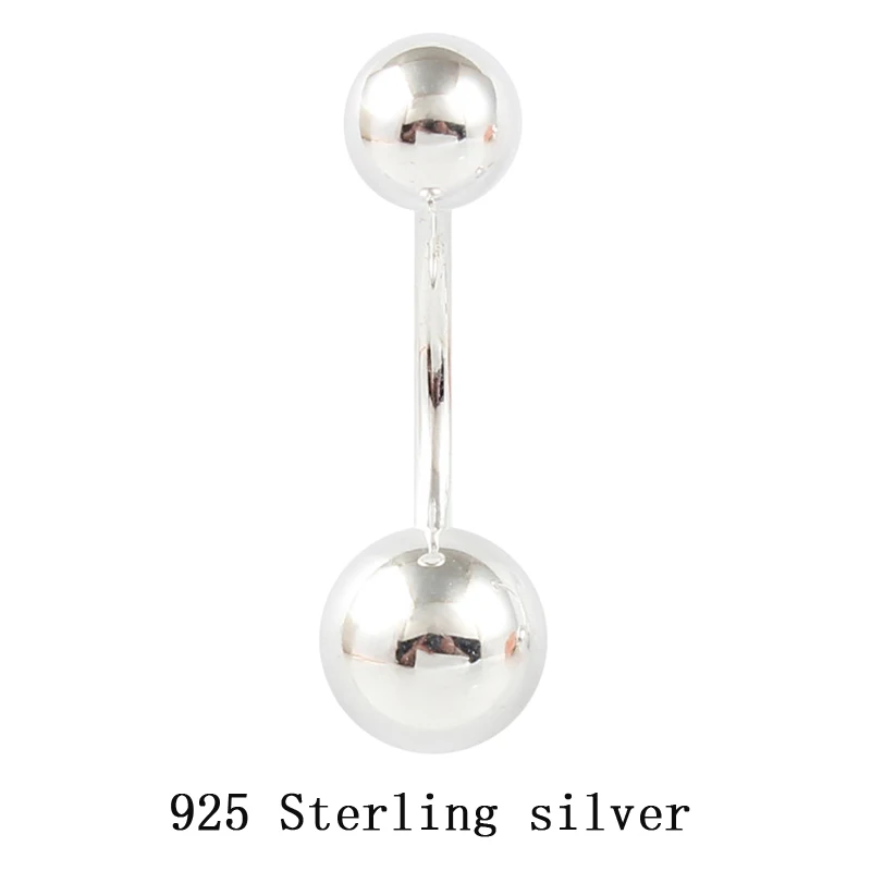 925 sterling silver navel ring body jewelry S925 belly button Pull style piercing 1Pc Sale |