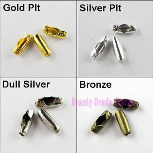 

Free Ship 10000pcs/lots Details about Connector Clasp Fit 1.5mm Ball Chain Gold Silver Bronze Dull Silver Plated