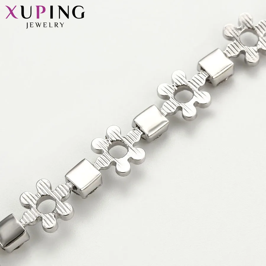 Xuping, модные простые браслеты, ювелирные изделия, стразы, особые подарки на день благодарения для женщин, S75, 8-75156