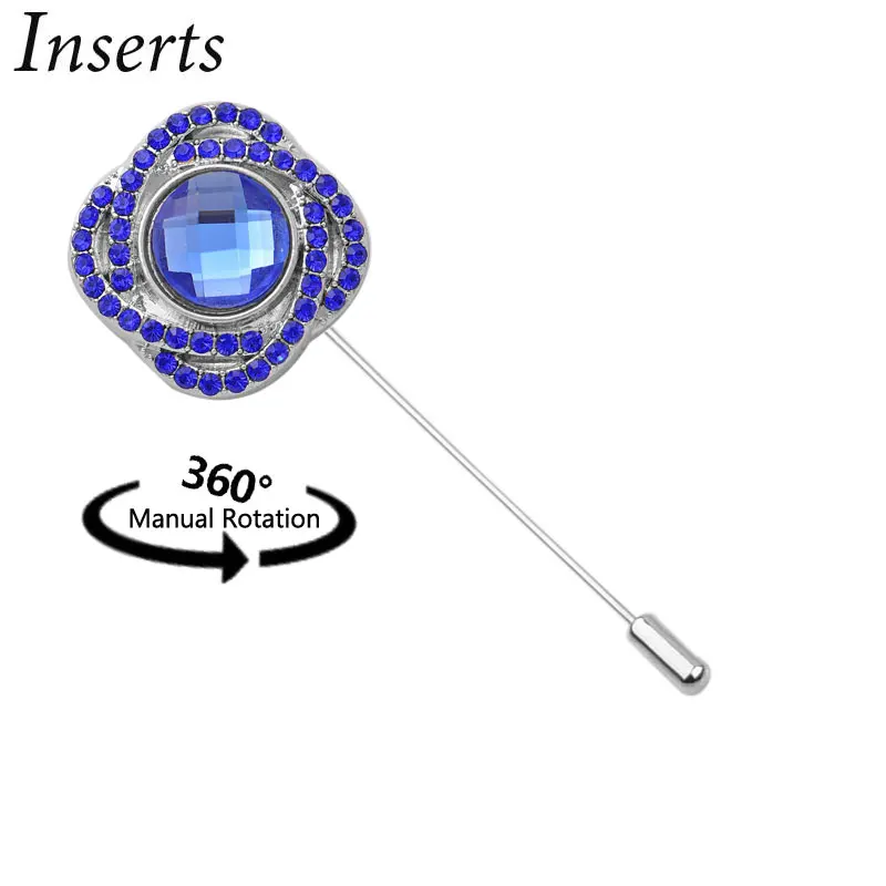 Rivca булавка брошь большой горный хрусталь кристалл Подходит элегантный женский