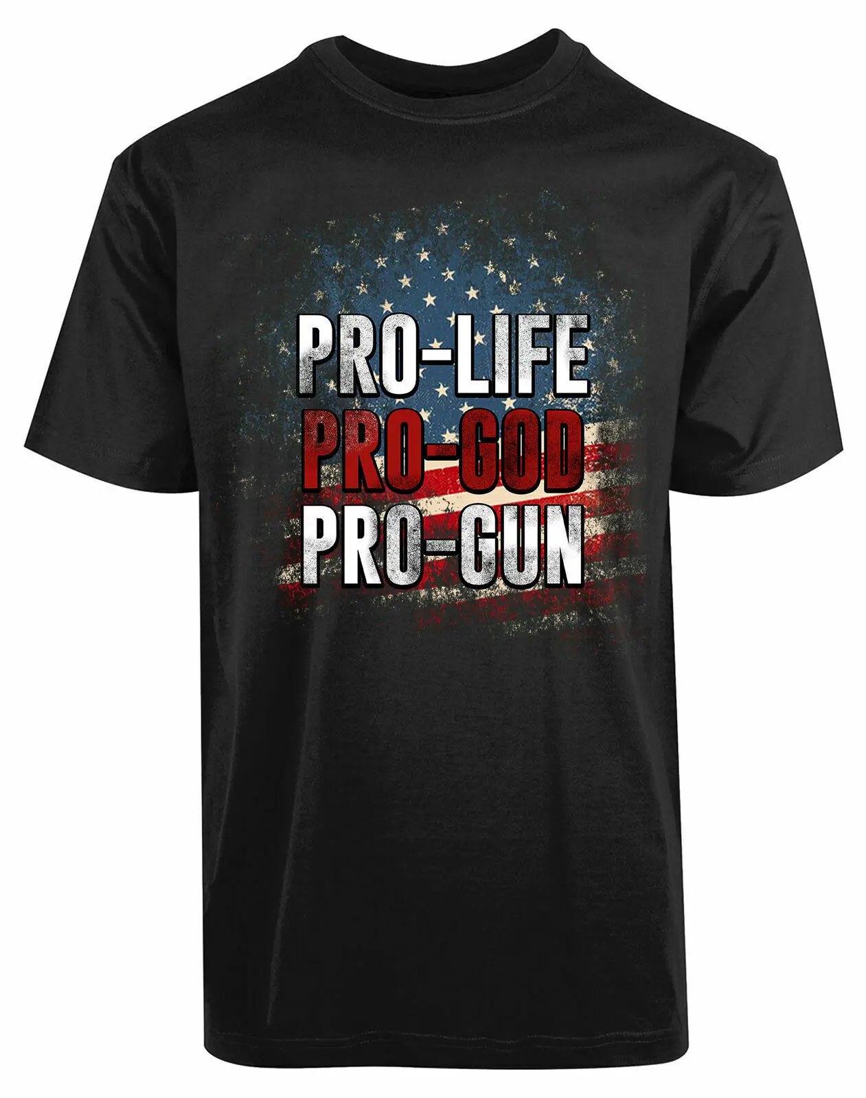 Футболка с изображением пистолета America Pro Life God футболка Трампом | Мужская одежда