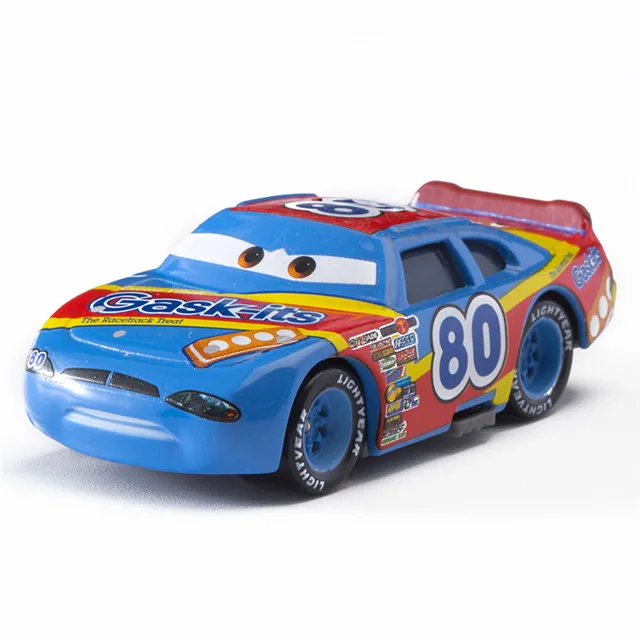 NO. 80 Disney машинок пиксара и с рисунками из мультфильма «Тачки 2 3 No.19 гоночный автомобиль Lightning McQueen Джексон Storm Крус Mater 1:55 Diecast металлического сплава Модель автомобиля игрушки подарки - Цвет: NO. 80