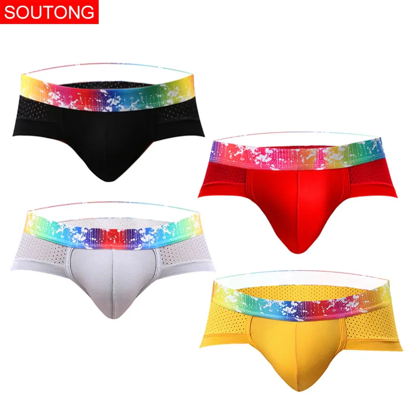 Soutong, мужское нижнее белье, 4 шт./лот, мужское дышащее нижнее белье, Модальные боксеры, мужские сексуальные боксеры, сетка размера плюс 3XL, боксеры, мужское нижнее белье - Цвет: group 14