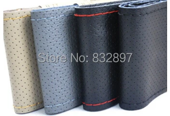 Высокое качество второй слой натуральная кожа чехол на руль Воловья покрытие