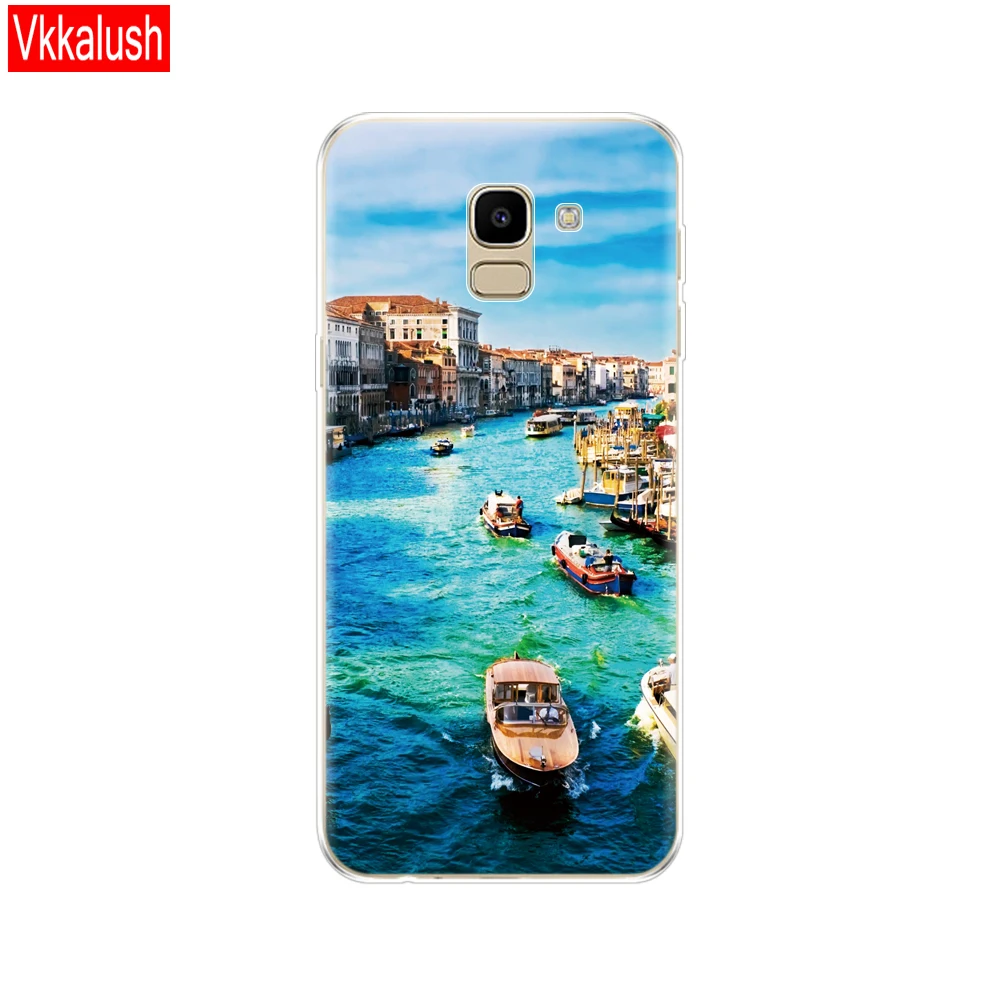 80033 Для samsung J6 чехол ЕС J600 J600F SM-J600F Мягкий чехол из ТПУ с узором для samsung Galaxy J6Plus J6+ J 6 Plus J610 J610F кремния - Цвет: 80033