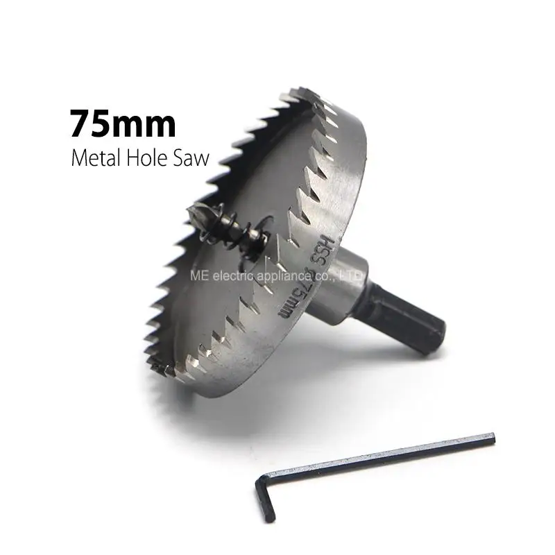 

1Pc 75mm 2.95" Core Drill Bit Metal Hole Saw High Speed Steel Core Special for HSS Stainless Steel