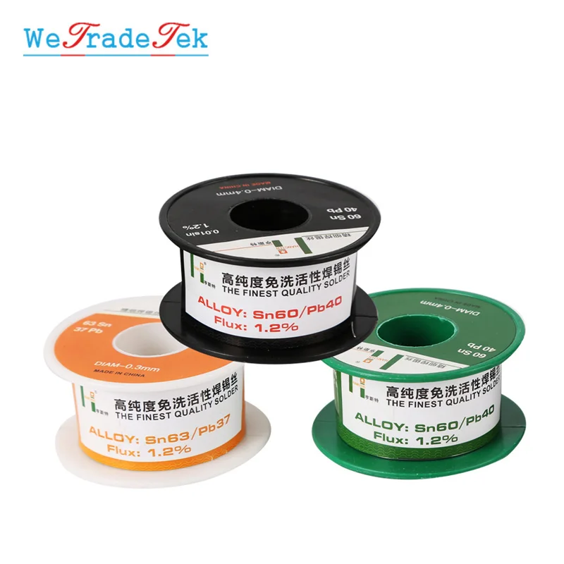 

High Purity Solder Wire 0.3 0.4 0.5 0.6mm Sn60 Pb40Tin Lead Wire Solder Iron Wire PCB Soldering Repair Accessories