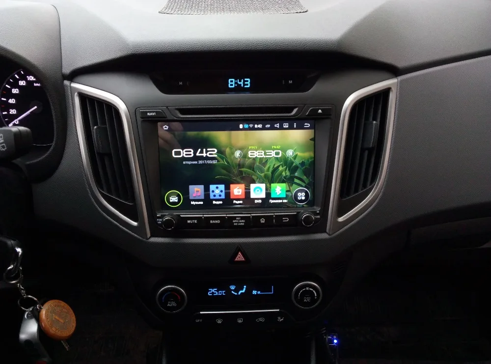 Navirider Android 9,0 автомобильный Радио плеер для hyundai Creta IX25 Автомобильный gps головное устройство мультимедийная поддержка aux камера и Рулевое управление