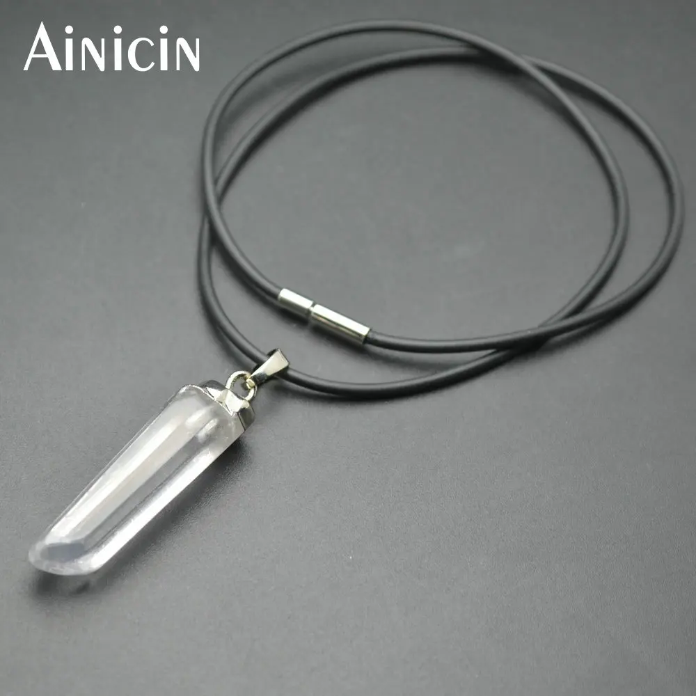 

10 шт., подвеска в форме колонны с кристаллами