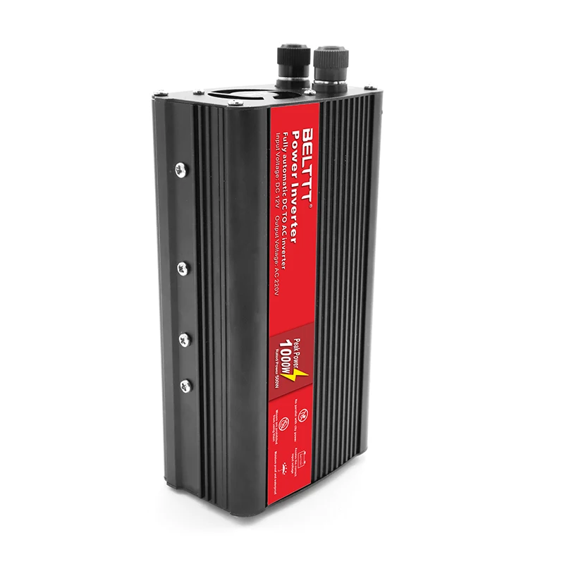 Бесплатная доставка BELTTT 1000 Вт инверторный Преобразователь мощности DC12V к AC220V с