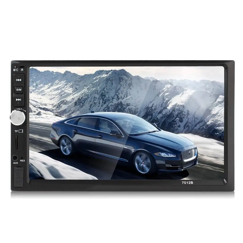 7012B 7 дюймов TFT экран Bluetooth автомобильное радио стерео MP3 MP5 Аудио Видео плеер 2-Din 12 в FM AUX USB SD MMC+ авто камера заднего вида