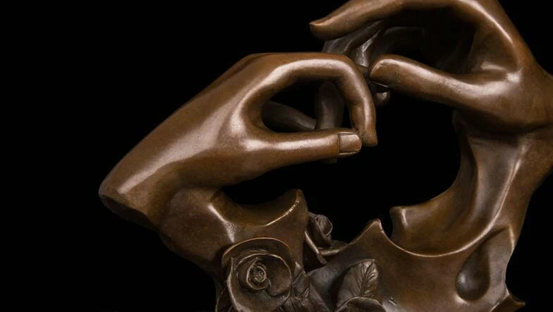 Бесплатная доставка скульптура в стиле арт-деко Мужская одежда кольцо для