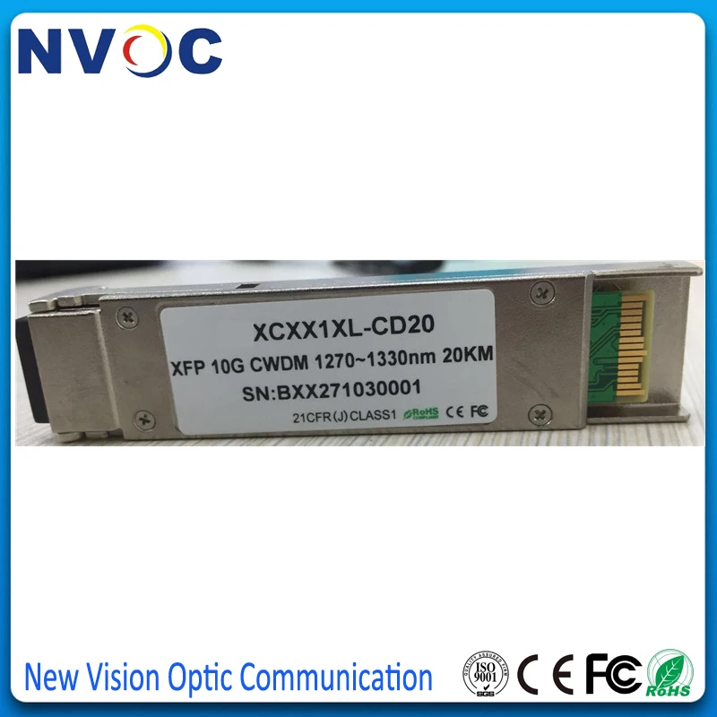 CWDM-XFP-LR 10 Гбит/с CWDM 20 км 1470nm ~ 1610nm двойной LC XFP модуль приемопередатчика нм