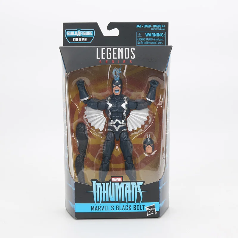 BLACK BOLT Marvel игрушки Черная пантера ПВХ фигурка Мстители Железный человек накия болт Sub-Mariner Фигурки Коллекция Модель Куклы Игрушка - Цвет: BLACK BOLT
