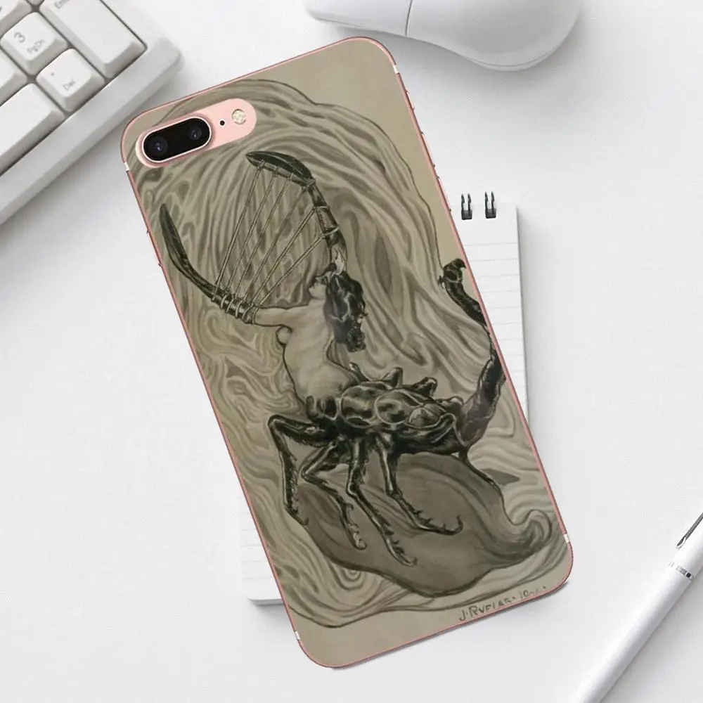 Qdowpz TPU Quinn телефон Скорпион мультфильм для iPhone X XS Max XR 4 4S 5 5C SE 6 6S 7 8 Plus Galaxy A3 A5 J1 J3 J5 J7