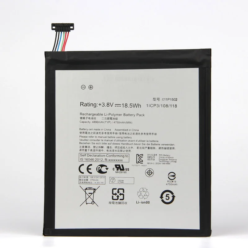 Оригинальный аккумулятор для планшетного ПК C11P1502 ASUS ZenPad10 Z300C Z300M Z300CG Z300CL P023 P01T 10 1