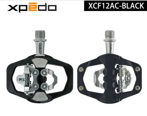 Black Wellgo Xpedo XCF12AC Сверхлегкий 295 г горный велосипед бесклипсовая педаль с 3 подшипниками высокопрочный горный велосипед из сплава самоблокирующаяся педаль - Цвет: Black