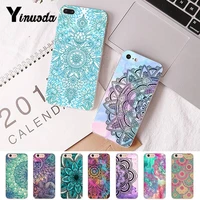 yinuoda mandalas flower funda coque new luxury phone case for iphone 138 7 6 6s plus x 10 5 5s se xr xsmax11 11pro 11promax