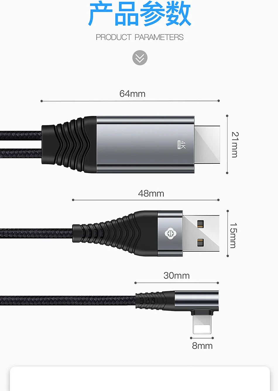 HD 4K 3,5 M 2.4A USB кабель системы освещения 8 Pin к HDMI HD tv AV Кабель-адаптер для iPhone 6S 7 8 Plus X iPad Air 2 Pro mini iPod