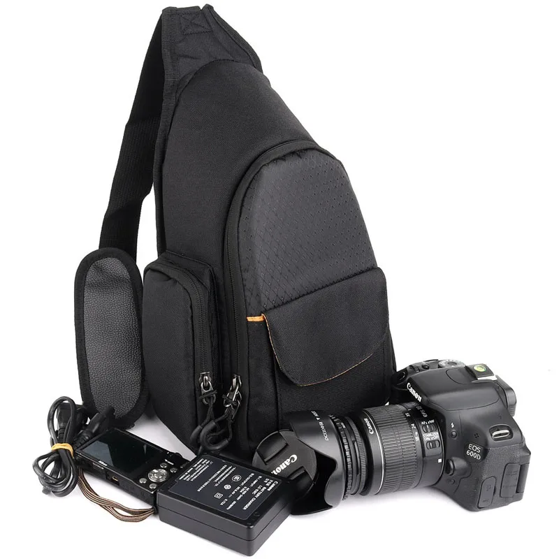 Сумки для цифровой зеркальной камеры Sling Shoulder Video Photo DSLR чехол водонепроницаемый с дождевиком для Nikon Canon