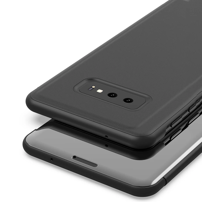 Зеркальный кожаный чехол-подставка для huawei P30 P20 P8 Lite Pro Honor 8X8 8A 10 Lite Nova 4 3 3i 3 2i P Smart Coque