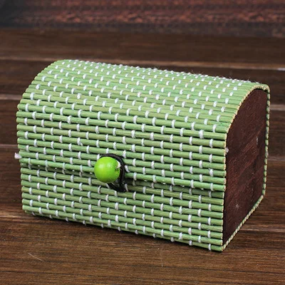 Fashion Ring Necklace Earrings Bamboo Wooden Jewelry Storage Boxes Cosmetic Hot Selling Storage Container