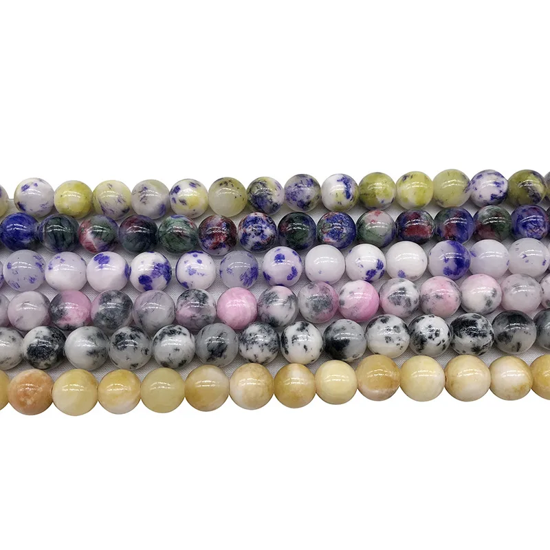6mm 8mm 10mm Natural Stone Bead Pink Quartz Amethysts Agates Lapis lazuli For Jewelry Making DIY necklace Bracelet 15 Inches | Украшения и