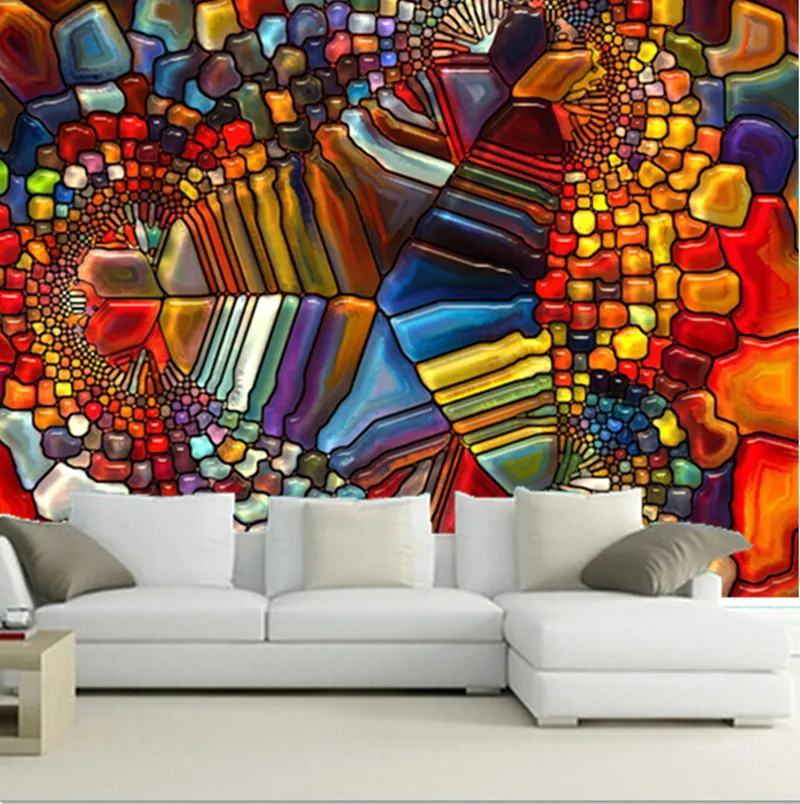 Новейшие 3D обои текстура абстракции Графические ТВ стены гостиной дивана