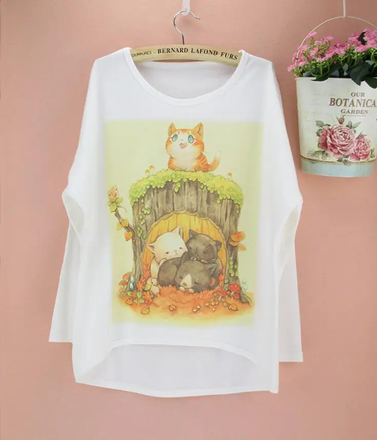 Женская футболка с рукавом летучая мышь принтом | одежда