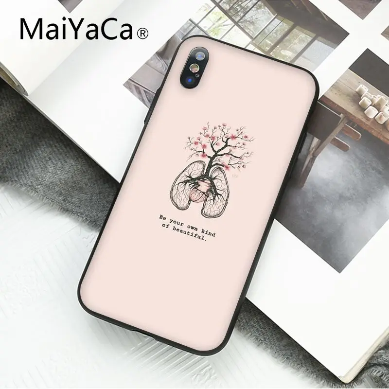 MaiYaCa Art эстетическое цветочное слово цитаты чехол для телефона iphone 11 Pro 11Pro MAX X XS MAX 6 6s 7 7plus 8 8Plus 5 5S SE XR - Цвет: A12